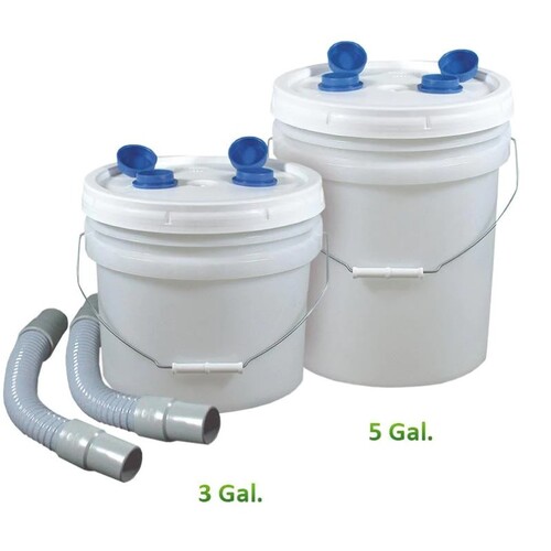 198-DPT-3C Disposable Plaster Trap Kit, 3-1/2 Gallon Kit. Includes disposable trap with lid and 2 attached fittings & hose. 3-1/2 gallon trap measures 11
