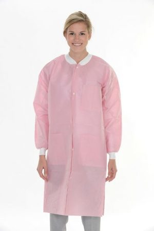 ExtraSafe Lab Coats Tan Large 10pk