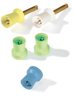 Densco Right Angle Latch Prophy Cups, Yellow , Firm 1000/pkg