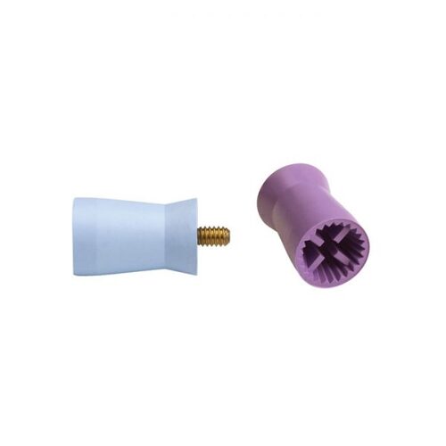 90-054101 Webbed, Screw-On Soft Latex Free Purple Prophy Cup, package of 144 Cups.