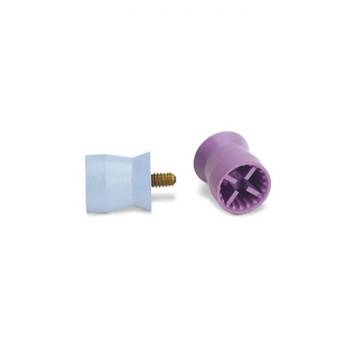 90-054601 Webbed Screw Type Prophy Cup, Petite Latex Free, Soft, Purple