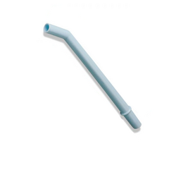 Surg-O-Vac III 0.375" (9 mm) Surgical Aspirator Tips, Autoclavable Plastic, 6.5" long with 30 degree angle, Blue
