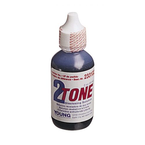 90-233102 Disclosing Solution, 2 oz. (60 ml) Bottle. Concentrated, fast acting solution for disclosing residual plaque along the gumline. Apply with a cotton sw
