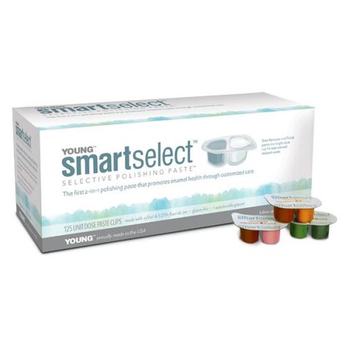 90-295230 SmartSelect Selective Polishing Paste, mint, 125/bx. The first 2-in-1 system that promotes enamel health through customized care. Each cup contains co
