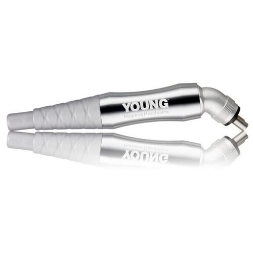 90-410001 Hygiene Handpiece, designed to fit the contours of the hygienist‘s hand, 360-degree rotation and matte grip, manufactured in the USA