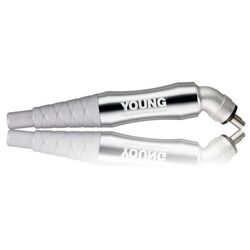 Hygiene Handpiece, designed to fit the contours of the hygienist‘s hand, 360-degree rotation and matte grip, manufactured in the USA