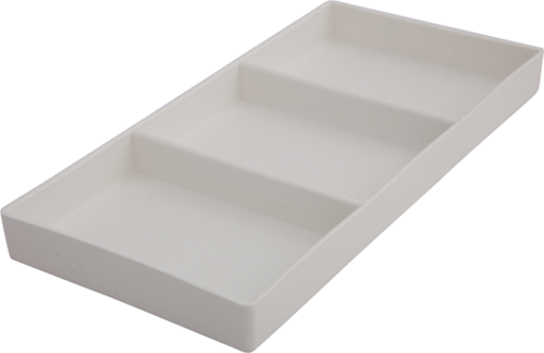 163-20Z203A #17 White Cabinet Tray - Clamps, Retainers, etc. Organizer, 7-7/8