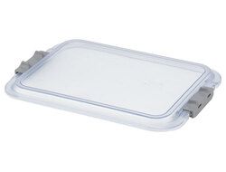 B-Lok Locking Tray Cover, Clear, Side Locking Mechanism, Fits only B-Lock Flat and Divided Trays