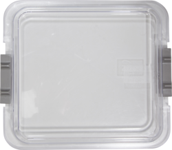 Clear Locking Tub Cover, 12 3/4" x 11 3/16" x 1 3/8", Cover Only.