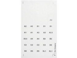 Composite Shade Label Sheet, Can be used With the syringe composite and capsule tub organizer, Pack of 2 sheets.