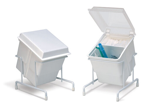 163-29R610 E-Z Storage Tub White with Clear Cover 5-1/4