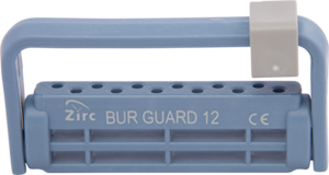 Zirc Steri-Bur Guard 12-Hole Bur Holder - Blue
