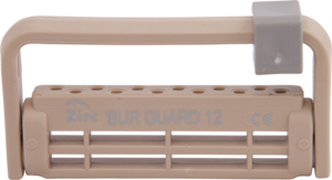 Zirc Steri-Bur Guard 12-Hole Bur Holder - Beige