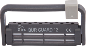 Zirc Steri-Bur Guard 12-Hole Bur Holder - Gray