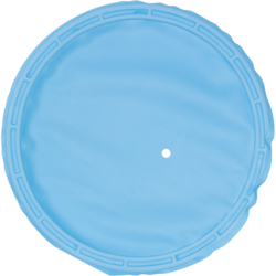 Insti-Dam - Blue Latex-Free dam with prepunched hole and built-in white frame, 4.25" diameter, medium gauge, 20 per package.