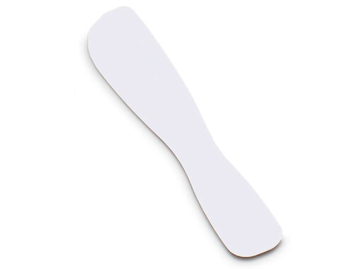 163-50Z501 White Plastic Spatula with a Broad, Medium Flex Blade. Ideal for Alginates, Plaster and Impression Material.