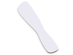 White Plastic Spatula with a Broad, Medium Flex Blade. Ideal for Alginates, Plaster and Impression Material.