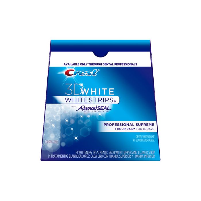 23-80252096 Crest 3D Whitestrips with AdvancedSeal No Slip Technology, Kit Includes: 14 Treatments