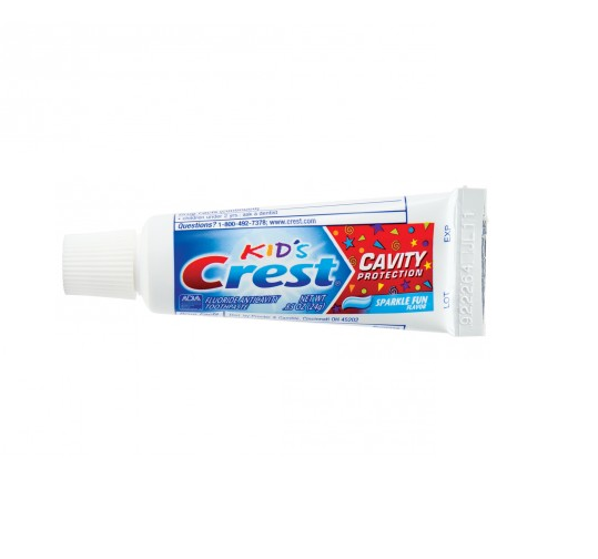 23-80276758 Kid's Crest Toothpaste, Sparkle-Fun Flavor, .85 oz, 72/cs