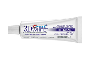 Crest 3D White Brilliance Toothpaste, Vibrant Peppermint, .85oz Tube, case of 72