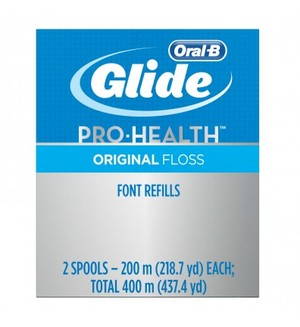 Oral-B Glide floss 200M Font Refills, 2/bx