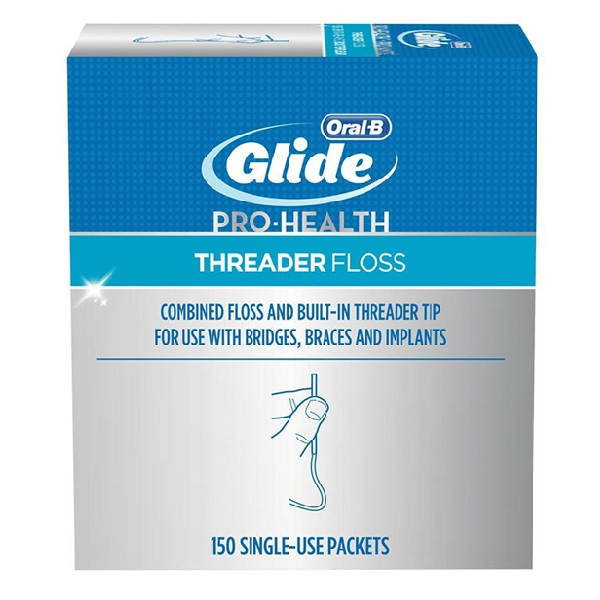 23-84843408 Oral-B Glide Pro-Health Threader Floss, 150/bx