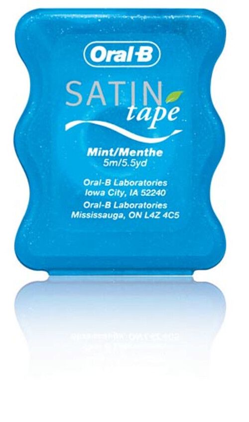 23-84860307 Oral-B Complete Satin Floss, 5 1/2 yds, Mint, 144/cs