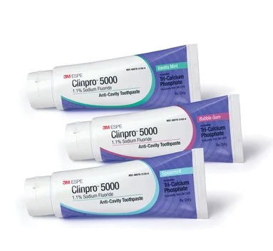 10-12115SM Clinpro 5000 Anti-Cavity Toothpaste, Spearmint, 4oz., 24/cs