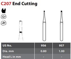 FG #956 End Cutting Carbide Bur, Package of 10.
