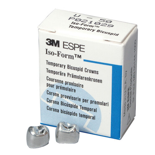 10-L57 Iso Form L-57 2nd Permanent Bicuspid Crowns, box of 5