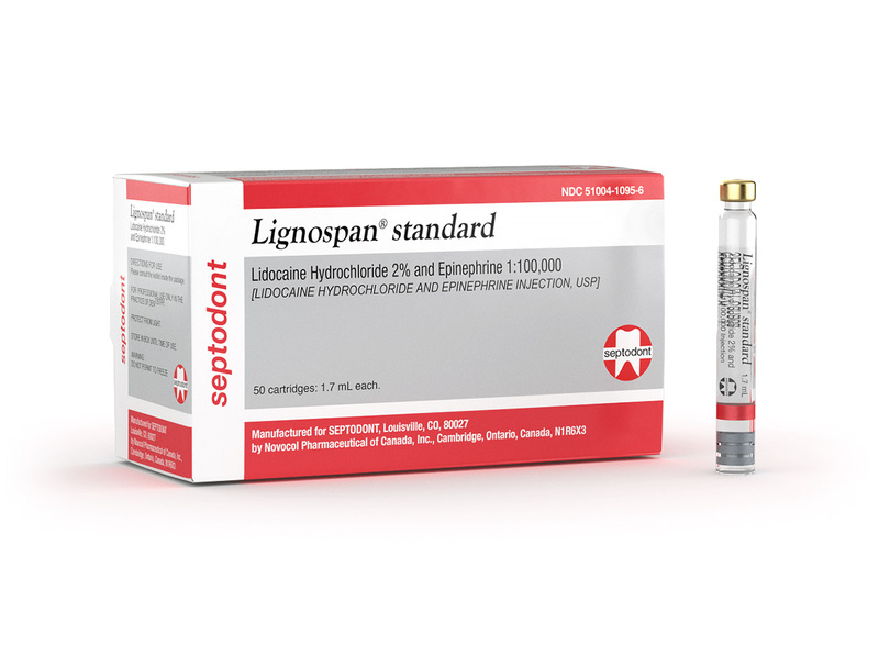 31-01-A1100 Lignospan Lidocaine Standard 2% 1:100,000 50bx