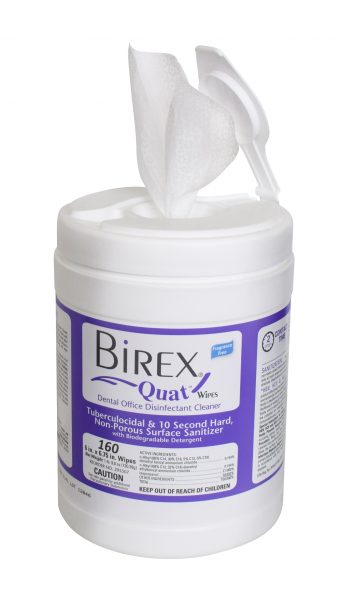 139-295507 Birex Quat Disinfectant Wipes, 160/cn, 6/cs