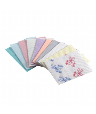 116-WEPBDR Proback Patient Bibs Dusty Rose 13 x 19 1ply Extra Heavy Paper/1ply Poly, 500/cs