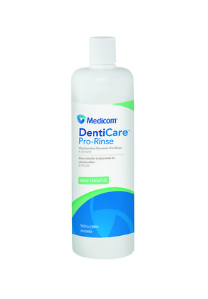 Medicom Denti-Care Mint CHX Oral Rinse, 16 oz. bottle