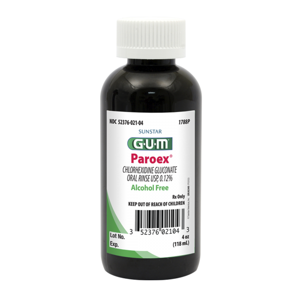 20-1788P Paroex 0.12% Chlorhexidine Gluconate Oral Rinse, 4oz. Bottle