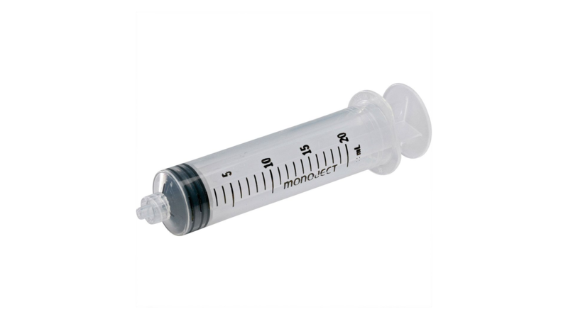 26-1182000777 Monoject 20ml Syringe with Lure Lock Tip, 40/bx