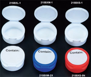 700-215BX Plasdent Plastic Round Boxes