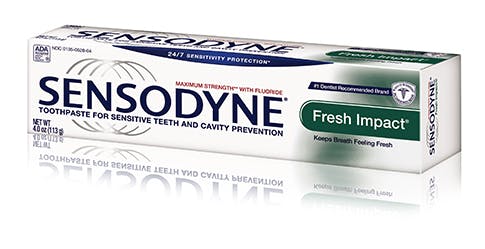 225-88737A Sensodyne Fresh Impact Toothpaste, 0.8oz. 36/cs