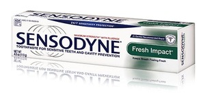 Sensodyne Fresh Impact Toothpaste, 0.8oz. 36/cs