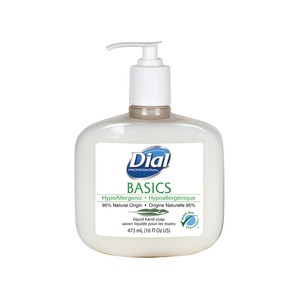 Dial Basics Hypoallergenic Liquid Soap Pump, 16oz.