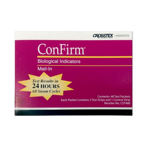 116-CST480 ConFirm Mail-In Premium - 48 Packets 3 Strip Test. Postage Paid. 48 Test Packets, Each Packet Contains: 3 Strips 2 Test Strips & 1 Control Strip.