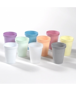 Green 5 oz. plastic cups, economy line, 1000/cs