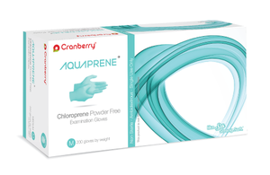 AquaPrene Chloroprene Medium PF Gloves, 200/bx