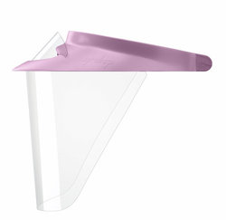 Op-d-Op ABS Shield Kit - Pink. 1 Medium Visor, 3 Surgical Size Shields, 1 Mini-Shield and Light-Cure
