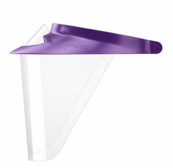 Op-d-Op ABS Shield Kit - Purple. 1 Medium Visor, 3 Surgical Size Shields, 1 Mini-Shield and Light-Cur