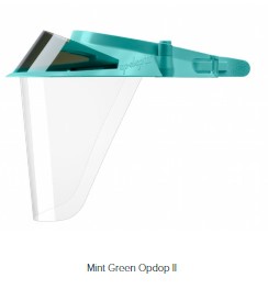 Op-d-op II Adjustable Visor Shield Kit - Mint Green - One Size Fits All, 1 Visor, 3 Shields, 1 Mini S