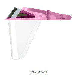 84-355DK-PK Op-d-op II Adjustable Visor Shield Kit - Pink - One Size Fits All, 1 Visor, 3 Shields, 1 Mini Shield,