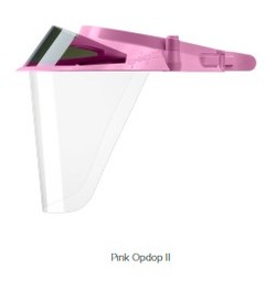 Op-d-op II Adjustable Visor Shield Kit - Pink - One Size Fits All, 1 Visor, 3 Shields, 1 Mini Shield,