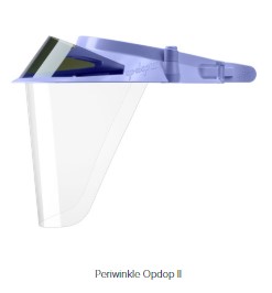 Op-d-op II Adjustable Visor Shield Kit - Periwinkle - One Size Fits All, 1 Visor, 3 Shields, 1 Mini S