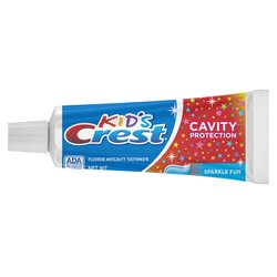 Crest Sparkle Kids Toothpaste, Professional Trial Size Unboxed, 0.85oz, 72/bx